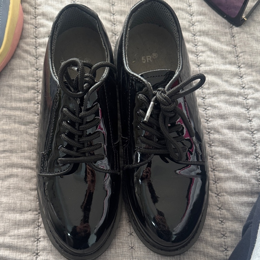 Black Patent Leather Men's Shoes